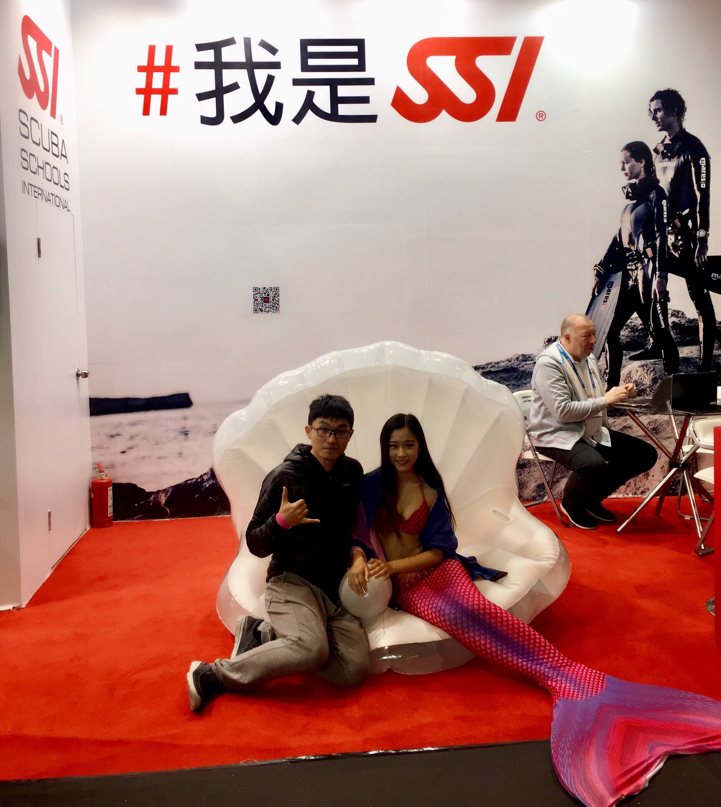 2018年和美人鱼的合影